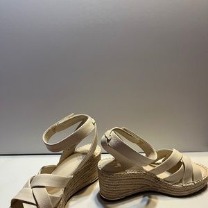 Franco Sarto Off White Wedge Sandal